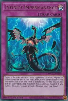 Infinite Impermanence MAMA-EN100 Yu-Gi-Oh card from Magnificent Mavens