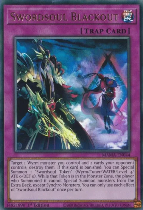 Swordsoul Blackout MAMA-EN044 Yu-Gi-Oh card from Magnificent Mavens