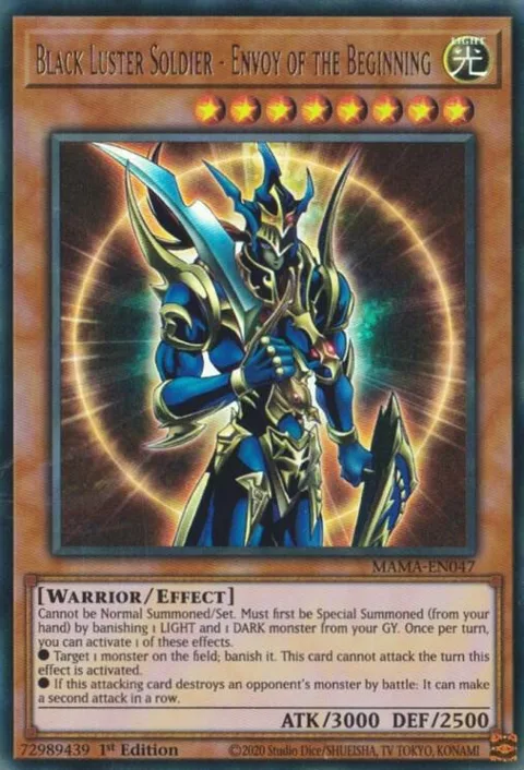 Black Luster Soldier - Envoy of the Beginning MAMA-EN047 Yu-Gi-Oh card from Magnificent Mavens