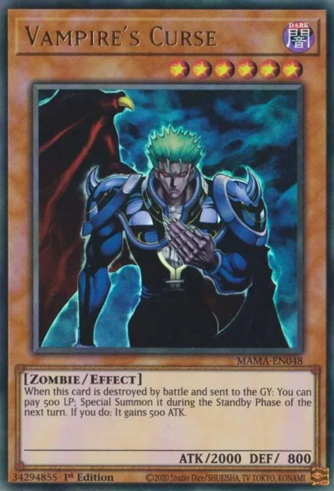 Vampire's Curse MAMA-EN048 Yu-Gi-Oh card from Magnificent Mavens