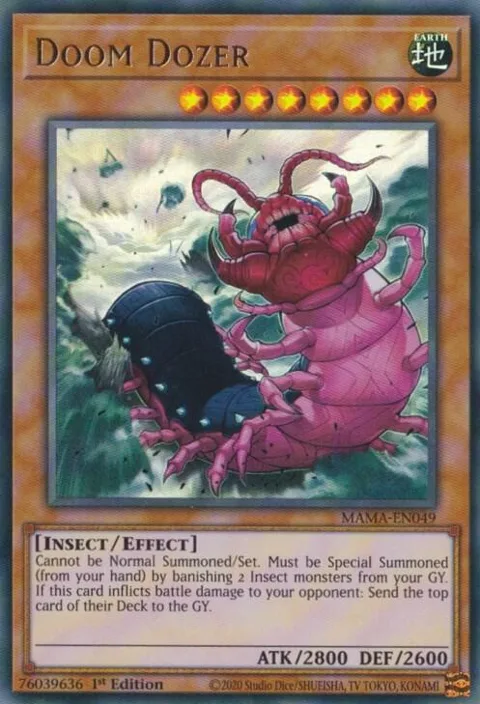 Doom Dozer MAMA-EN049 Yu-Gi-Oh card from Magnificent Mavens
