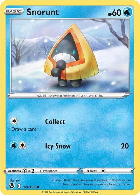 Snorunt #041/195 Pokémon card from Silver Tempest