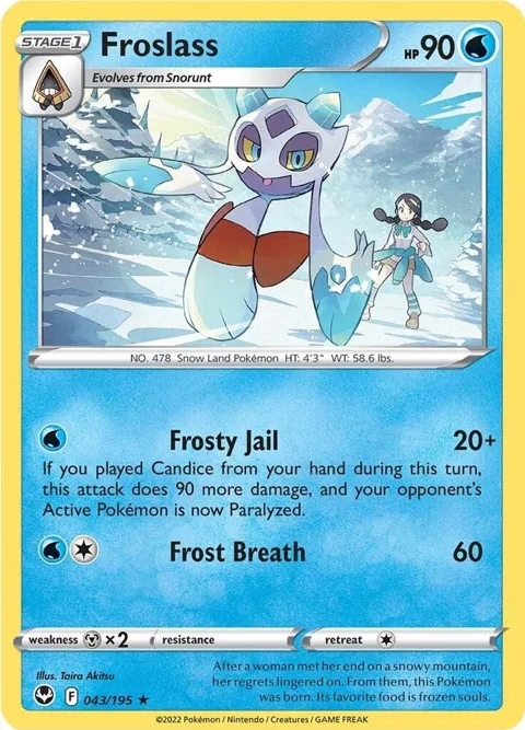 Froslass #043/195 Pokémon card from Silver Tempest