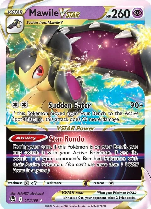 Mawile VSTAR #071/195 Holofoil Pokémon card from Silver Tempest