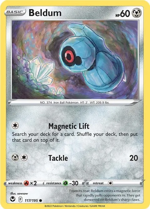 Beldum #117/195 Pokémon card from Silver Tempest