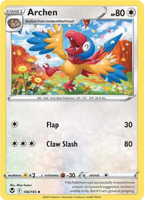Archen #146/195 Pokémon card from Silver Tempest