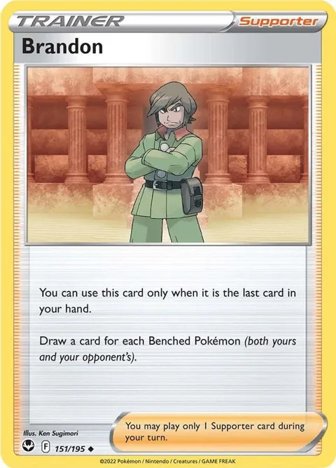 Brandon #151/195 Pokémon card from Silver Tempest