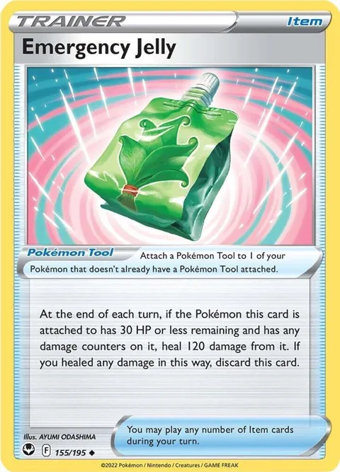Emergency Jelly #155/195 Reverse Holofoil Pokémon card from Silver Tempest