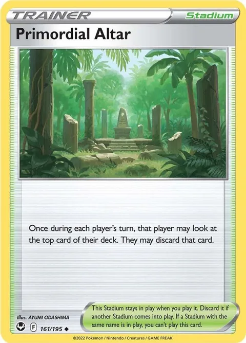 Primordial Altar #161/195 Reverse Holofoil Pokémon card from Silver Tempest