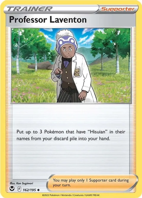Professor Laventon #162/195 Pokémon card from Silver Tempest