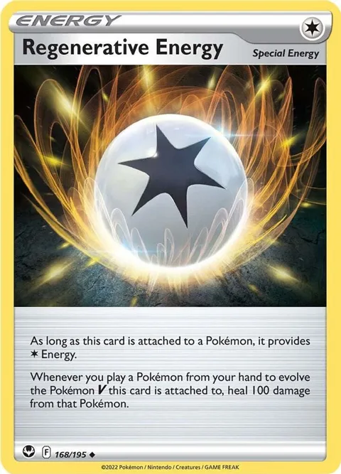Regenerative Energy #168/195 Reverse Holofoil Pokémon card from Silver Tempest