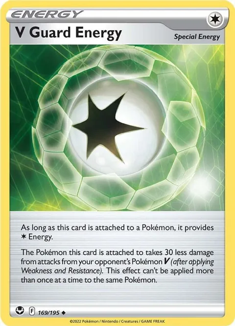 V Guard Energy #169/195 Reverse Holofoil Pokémon card from Silver Tempest