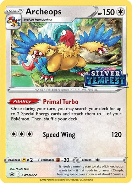 Archeops - SWSH272 Prerelease #SWSH272 Holofoil Pokémon card from Sword & Shield Promo Cards