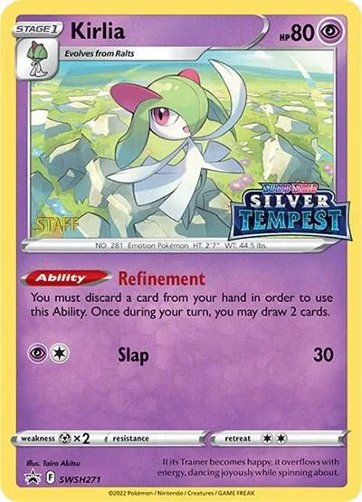 Kirlia - SWSH271 Prerelease [STAFF] #SWSH271 Holofoil Pokémon card from Sword & Shield Promo Cards