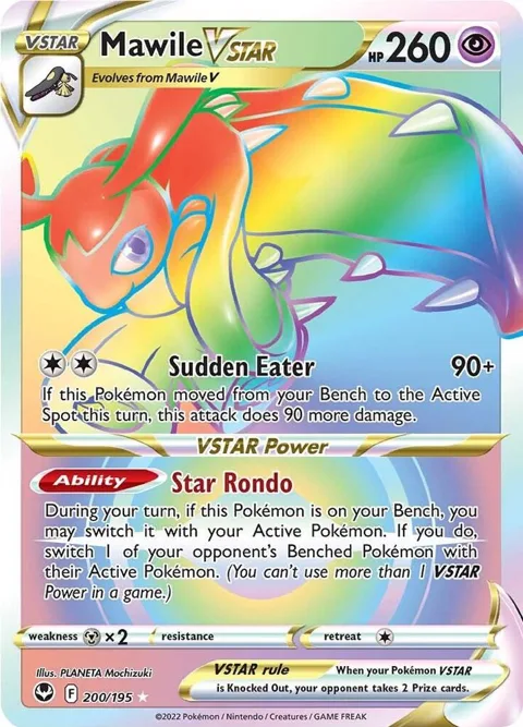 Mawile VSTAR Secret Rare #200/195 Holofoil Pokémon card from Silver Tempest
