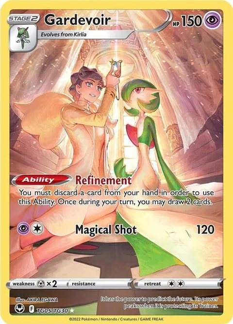 Gardevoir #TG05/TG30 Holofoil Pokémon card from Silver Tempest Trainer Gallery