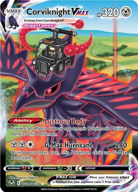 Corviknight VMAX #TG19/TG30 Holofoil Pokémon card from Silver Tempest Trainer Gallery