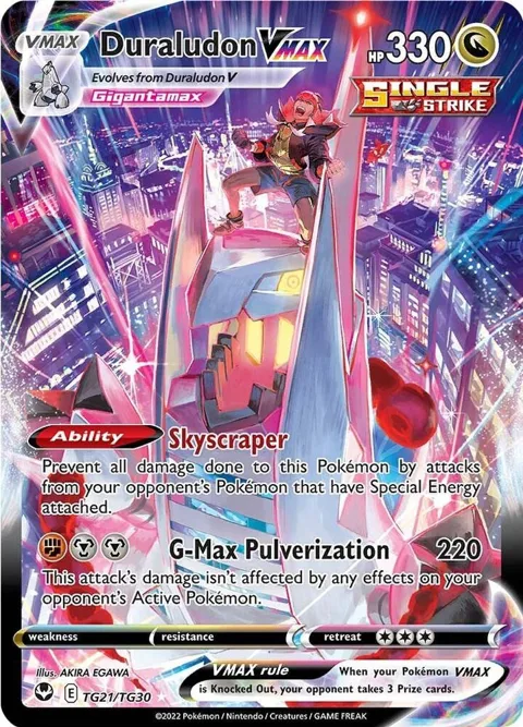 Duraludon VMAX #TG21/TG30 Holofoil Pokémon card from Silver Tempest Trainer Gallery