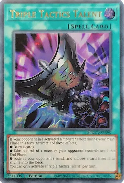 Triple Tactics Talent Ultra Pharaoh's Rare MAMA-EN090 Yu-Gi-Oh card from Magnificent Mavens
