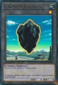 G Golem Token MAMA-EN103 Yu-Gi-Oh card from Magnificent Mavens