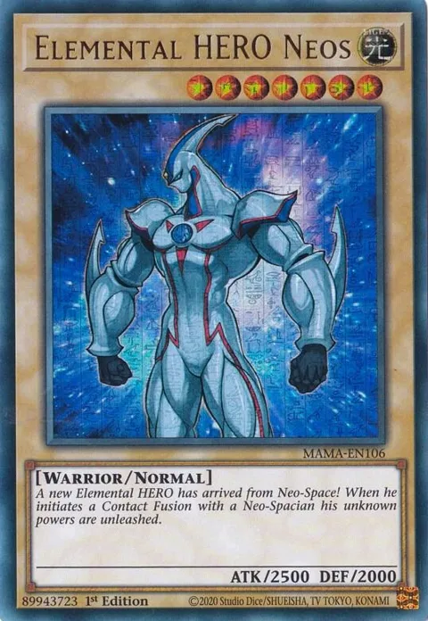Elemental HERO Neos Ultra Pharaoh's Rare MAMA-EN106 Yu-Gi-Oh card from Magnificent Mavens