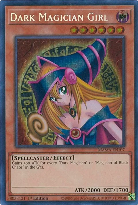 Dark Magician Girl Secret Pharaoh's Rare MAMA-EN107 Yu-Gi-Oh card from Magnificent Mavens