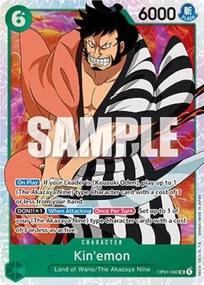 Kin'emon OP01-040 One Piece card from Romance Dawn