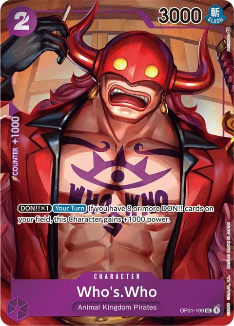 Who's.Who Box Topper OP01-109 One Piece card from Romance Dawn