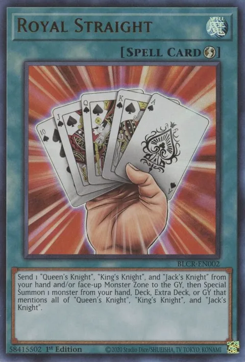 Royal Straight BLCR-EN002 Yu-Gi-Oh card from Battles of Legend: Crystal Revenge