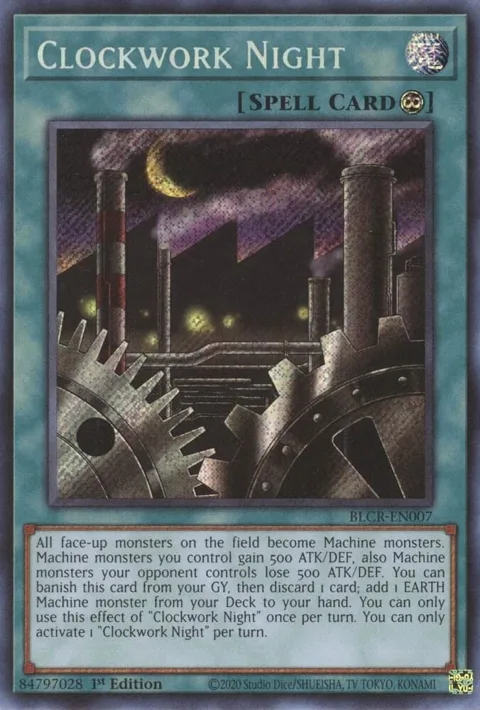 Clockwork Night BLCR-EN007 Yu-Gi-Oh card from Battles of Legend: Crystal Revenge