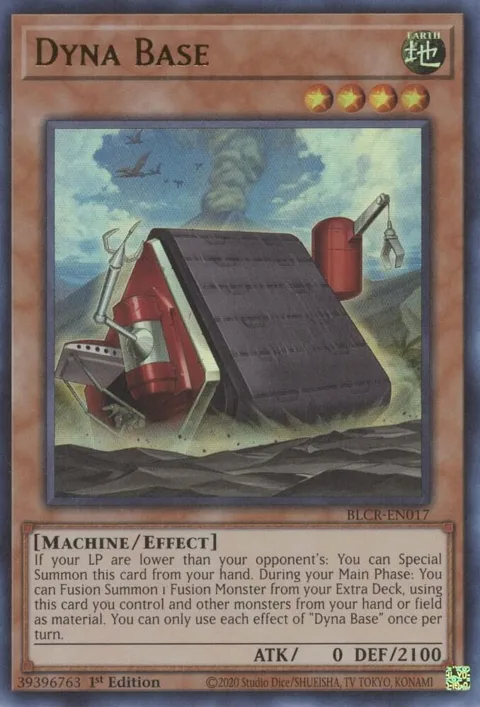 Dyna Base BLCR-EN017 Yu-Gi-Oh card from Battles of Legend: Crystal Revenge