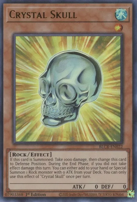 Crystal Skull BLCR-EN022 Yu-Gi-Oh card from Battles of Legend: Crystal Revenge