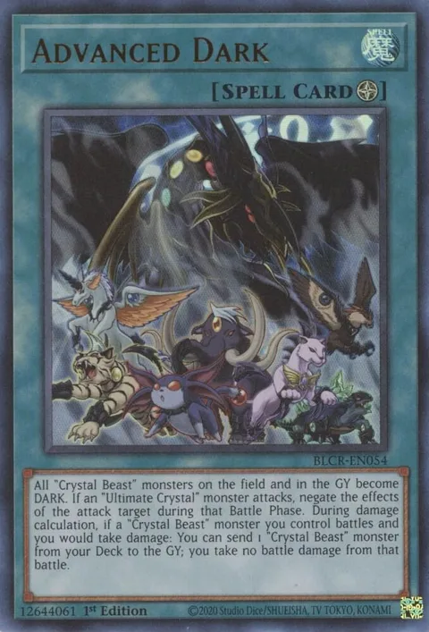 Advanced Dark BLCR-EN054 Yu-Gi-Oh card from Battles of Legend: Crystal Revenge