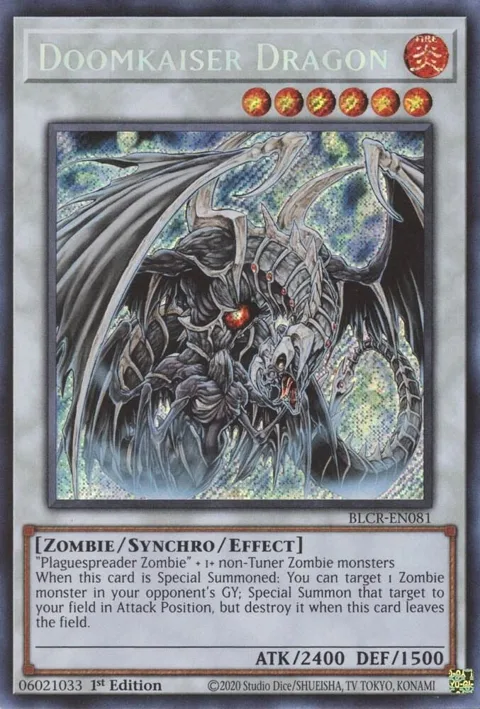 Doomkaiser Dragon BLCR-EN081 Yu-Gi-Oh card from Battles of Legend: Crystal Revenge