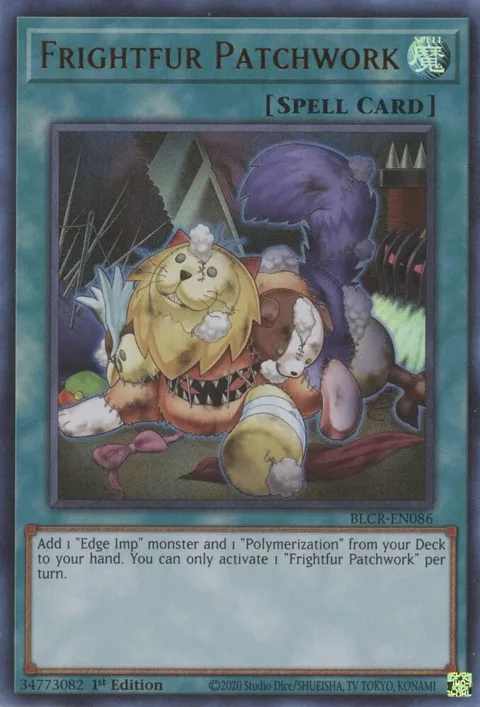 Frightfur Patchwork BLCR-EN086 Yu-Gi-Oh card from Battles of Legend: Crystal Revenge