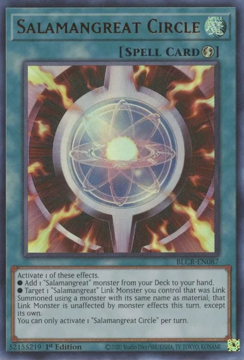 Salamangreat Circle BLCR-EN087 Yu-Gi-Oh card from Battles of Legend: Crystal Revenge