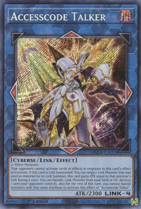 Accesscode Talker BLCR-EN093 Yu-Gi-Oh card from Battles of Legend: Crystal Revenge