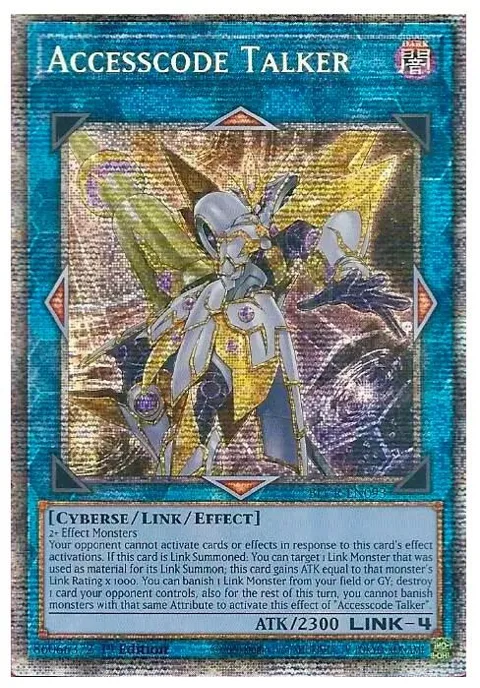 Accesscode Talker Starlight Rare BLCR-EN093 Yu-Gi-Oh card from Battles of Legend: Crystal Revenge