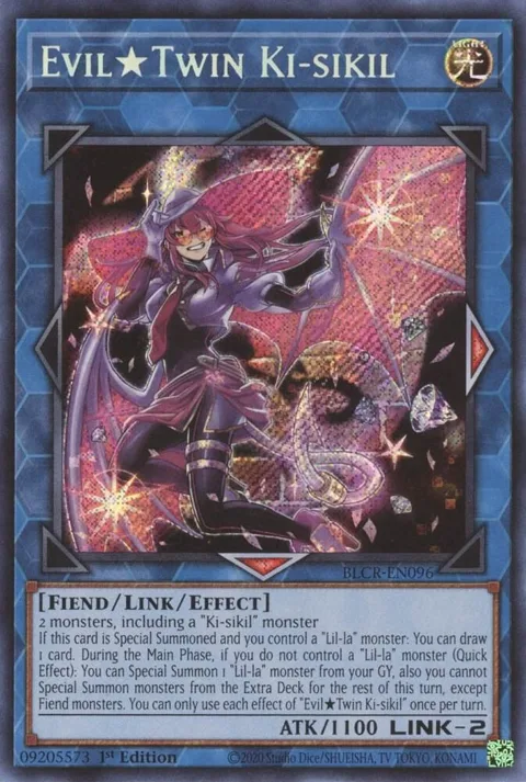 Evil Twin Ki-sikil BLCR-EN096 Yu-Gi-Oh card from Battles of Legend: Crystal Revenge