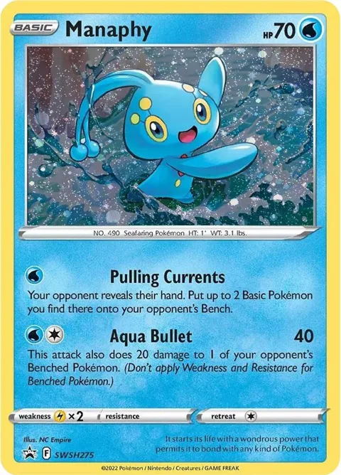 Manaphy #SWSH275 Holofoil Pokémon card from Sword & Shield Promo Cards