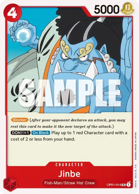 Jinbe OP01-014 One Piece card from Romance Dawn