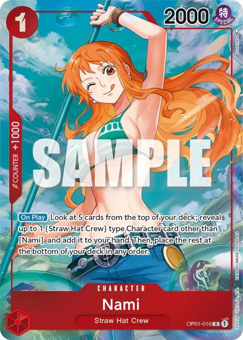 Nami Alt Art OP01-016 One Piece card from Romance Dawn