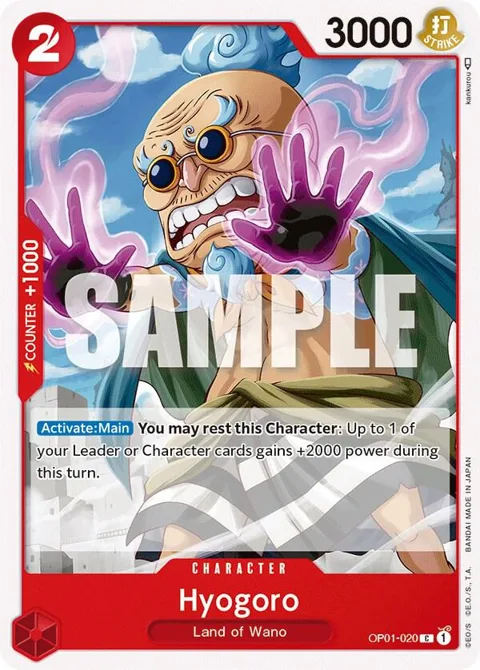 Hyogoro OP01-020 One Piece card from Romance Dawn