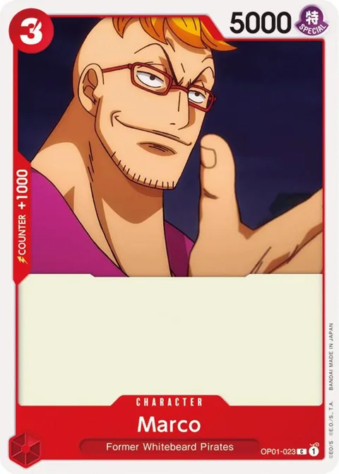 Marco OP01-023 One Piece card from Romance Dawn