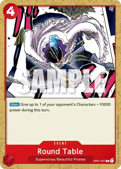 Round Table OP01-027 One Piece card from Romance Dawn