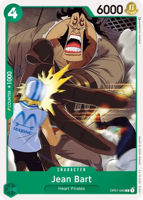 Jean Bart OP01-045 One Piece card from Romance Dawn