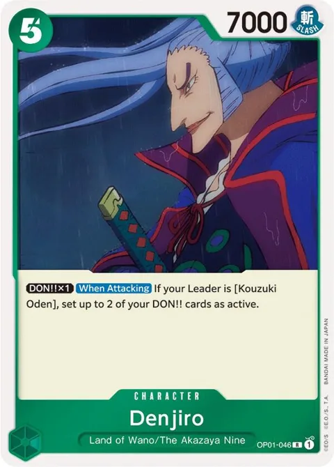 Denjiro OP01-046 One Piece card from Romance Dawn
