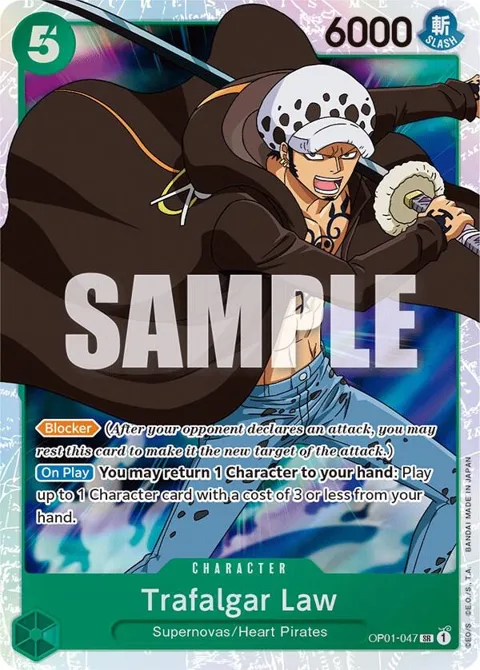 Trafalgar Law OP01-047 One Piece card from Romance Dawn