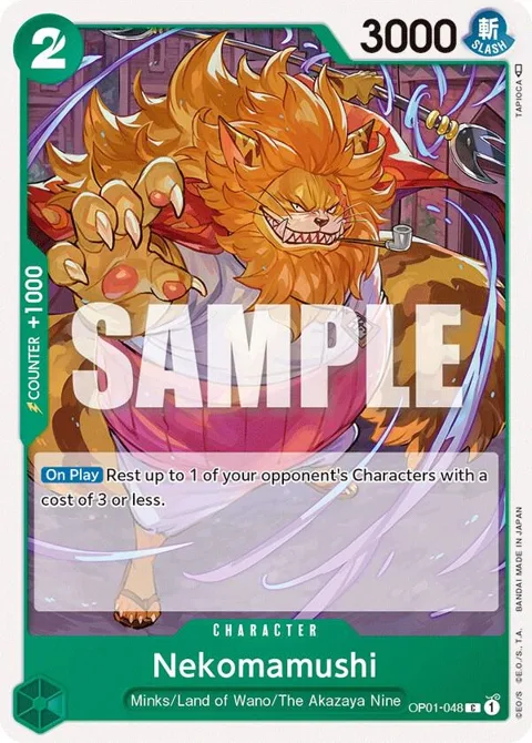 Nekomamushi OP01-048 One Piece card from Romance Dawn