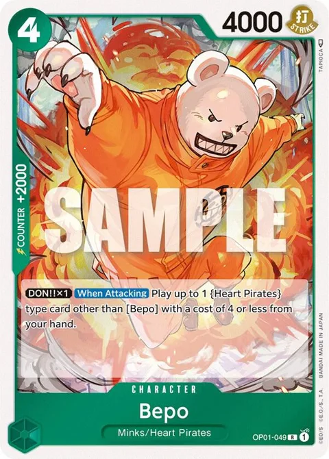 Bepo OP01-049 One Piece card from Romance Dawn